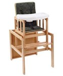 fotka Dřevěná jídelní židlička 3v1