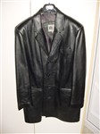 fotka Kožené sako v černé barvě, velikost 52-54, výborná kvalita, nenošené velmi jemná kůže
