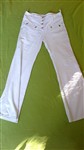 fotka bílé slabší kalhoty vel.38, 100,-