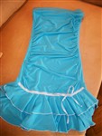 fotka Krátké, světle modré, roztomilé společenské šaty 34-36!
