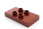fotka Lego Duplo - deska stolu hnědá tmavá