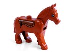 fotka Lego Duplo - kůň hnědý světlý se sedlem