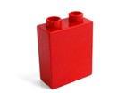 fotka Lego Duplo - kostka 2x1 červená