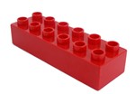 fotka Lego Duplo - kostka 6x2 červená