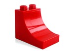 fotka Lego Duplo - kostka zakřivená červená