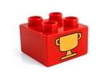 fotka Lego Duplo - potisk 2x2 trofej