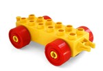 fotka Lego Duplo - podvozek žlutý s červenými koly